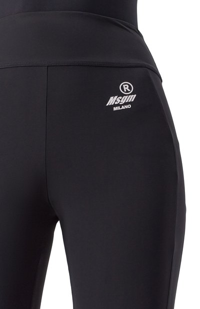 Легинсы MSGM черного цвета по цене 29200 руб., арт. 3942MDP15X/257818, фото 5 Легинсы MSGM, арт. 3942MDP15X/257818, фото 5