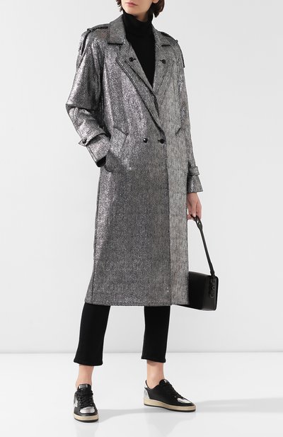 Пальто RTA серебряного цвета по цене 107000 руб., арт. WF9358-4012BSTD, фото 2 Пальто RTA, арт. WF9358-4012BSTD, фото 2