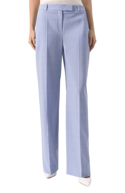 Шерстяные брюки BOSS голубого цвета по цене 27500 руб., арт. 50534529, фото 3 Шерстяные брюки BOSS, арт. 50534529, фото 3