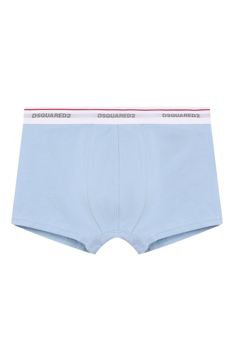 Детские комплект из двух боксеров DSQUARED2 разноцветного цвета, арт. DQ2479/D008J | Фото 3 (Рукава: Короткие; Материал внешний: Хлопок; Ростовка одежда: 4 года | 104 см, 6 лет | 116 см, 8 лет | 128 см, 10 - 11 лет | 140 - 146см, 13 - 15 лет | 158 см, 16 лет | 164 см)