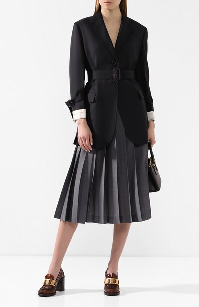 Шерстяной жакет PRADA черного цвета по цене 240000 руб., арт. P500IH-G54-F0008, фото 2 Шерстяной жакет PRADA, арт. P500IH-G54-F0008, фото 2