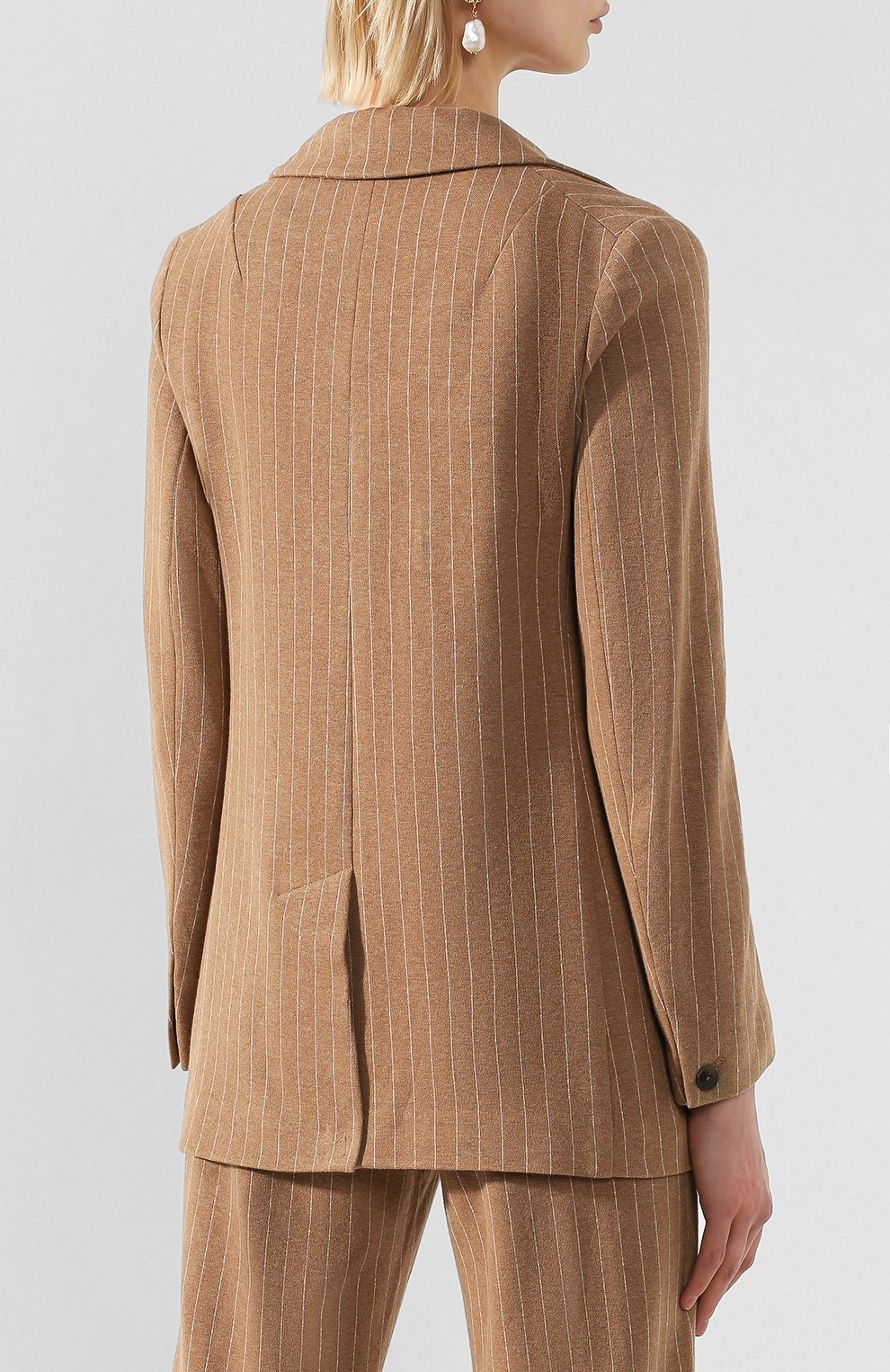 Хлопковый жакет RAG AND BONE коричневого цвета по цене 64450 руб., арт. WAW20S40052P05, фото 4 Хлопковый жакет RAG AND BONE, арт. WAW20S40052P05, фото 4