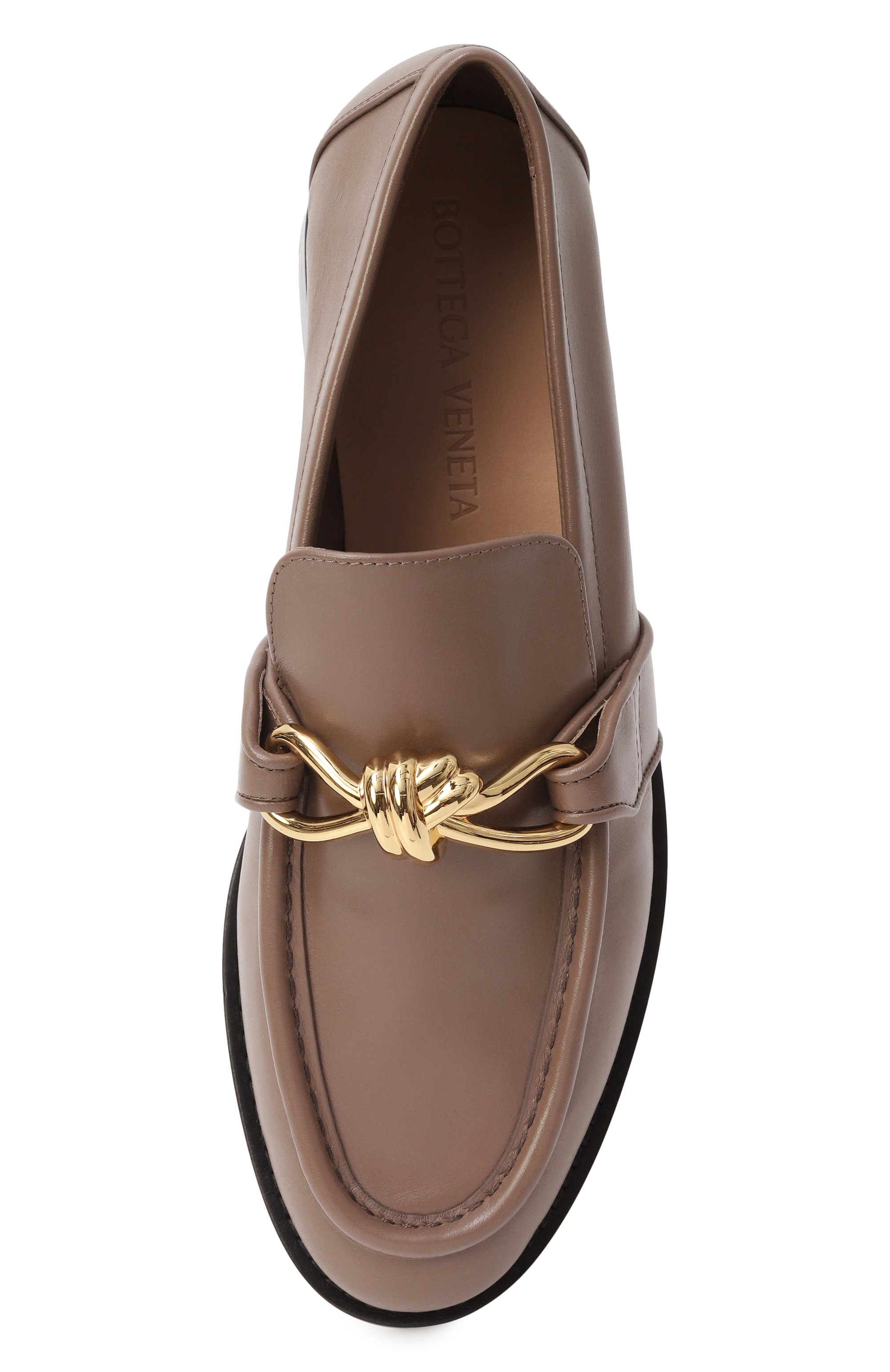 Кожаные лоферы astaire BOTTEGA VENETA светло-коричневого цвета по цене 131000 руб., арт. 796697/V5DZ0, фото 6 Кожаные лоферы astaire BOTTEGA VENETA, арт. 796697/V5DZ0, фото 6