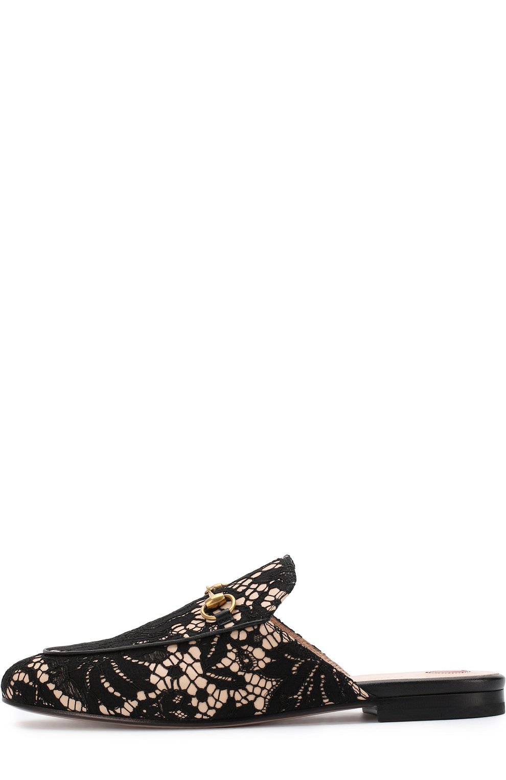 Кожаные сабо princetown с глиттером GUCCI черного цвета по цене 82050 руб., арт. 475094/9BY20, фото 3 Кожаные сабо princetown с глиттером GUCCI, арт. 475094/9BY20, фото 3