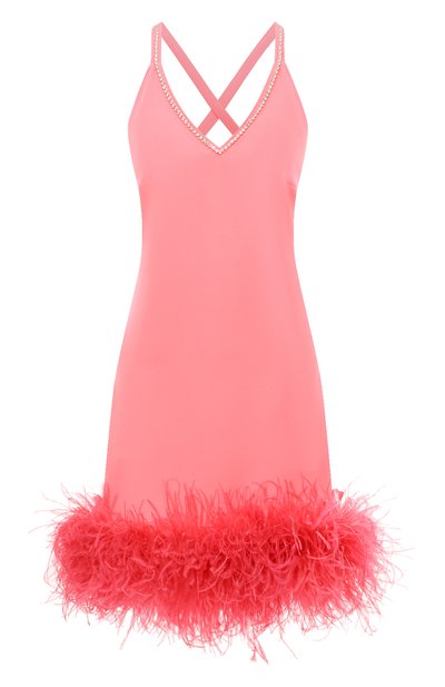 Платье с отделкой перьями страуса ALINE, арт. AL150601-1, фото 1