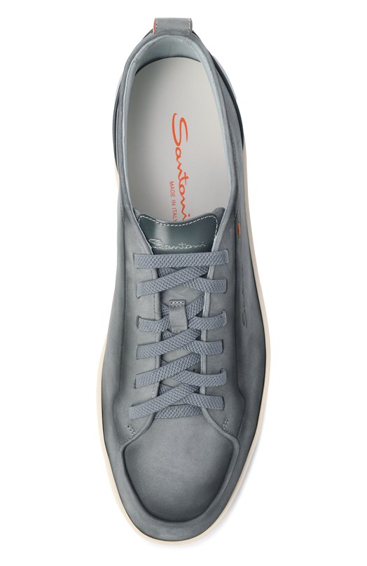 Замшевые кеды Monte Carlo Santoni MBNG22184TIRTFEH Голубой  MBNG22184TIRTFEH Фото 5