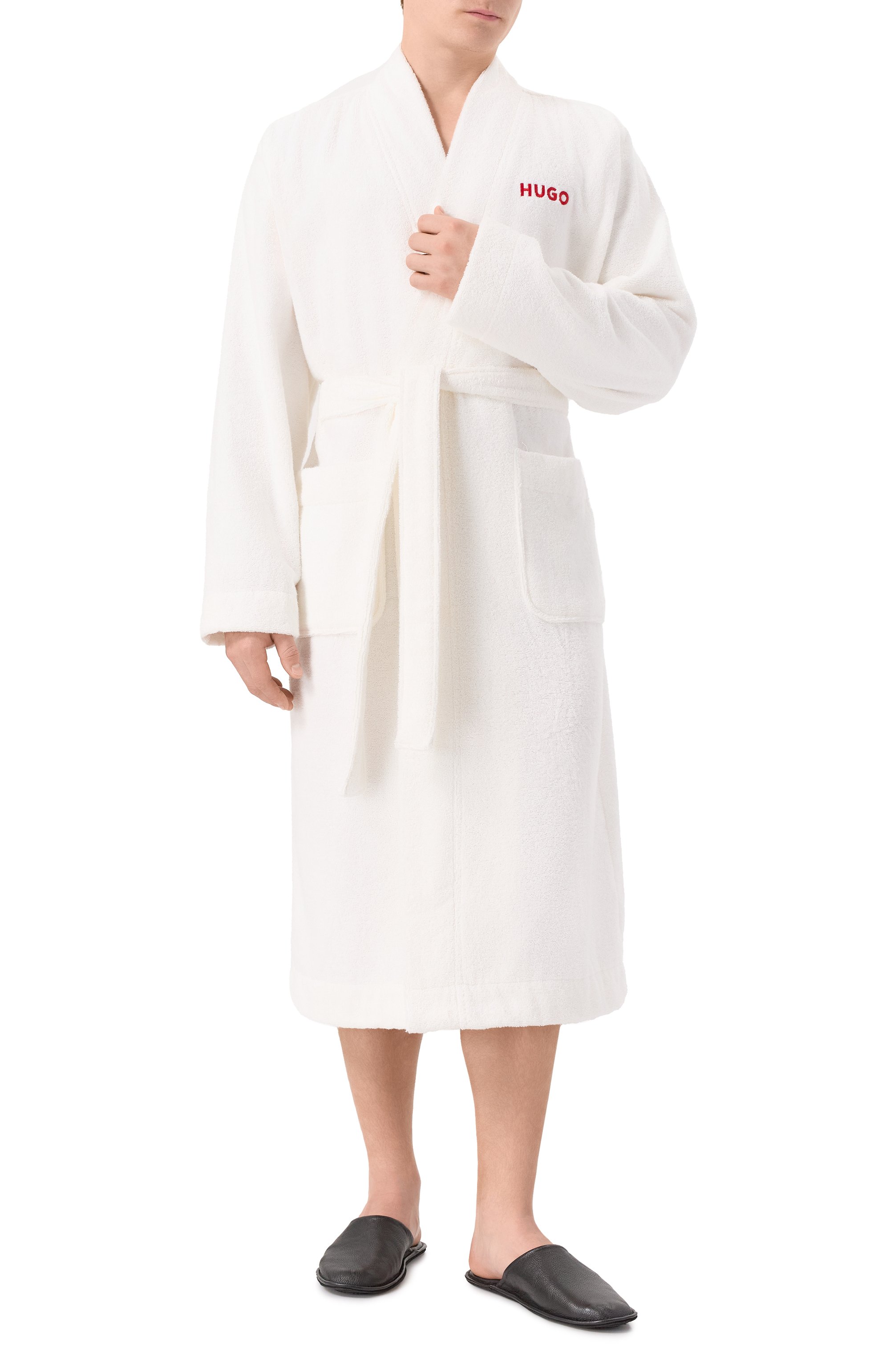 Хлопковый халат HUGO, арт. 50503028, фото 3