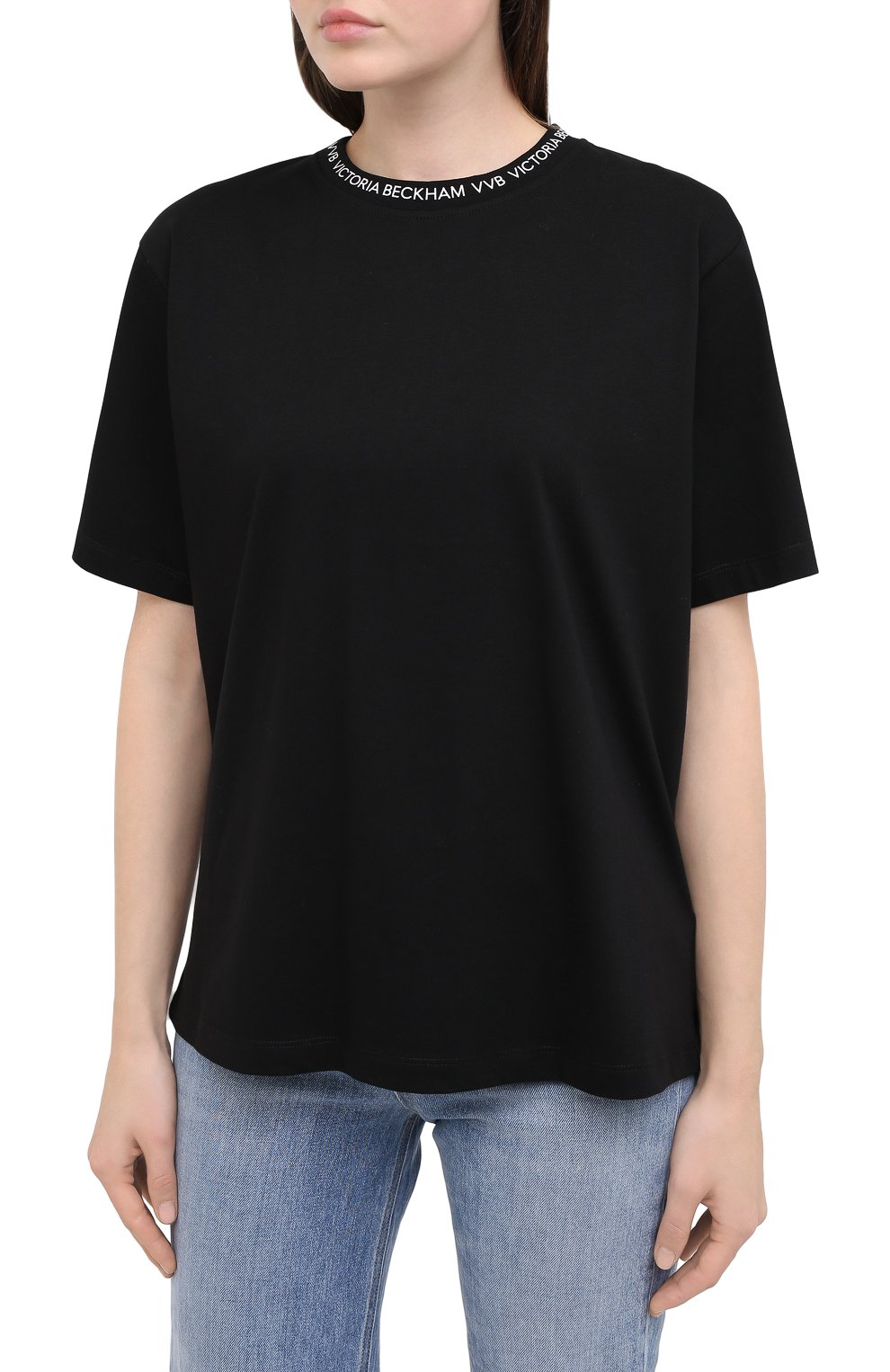 Хлопковая футболка VICTORIA, VICTORIA BECKHAM, арт. 2320JTS001762A, фото 3