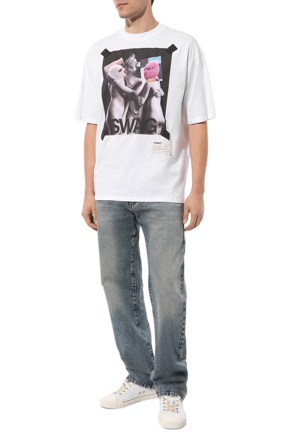 Хлопковая футболка DIEGO VENTURINO, арт. D3W3TS0SWAG, фото 2