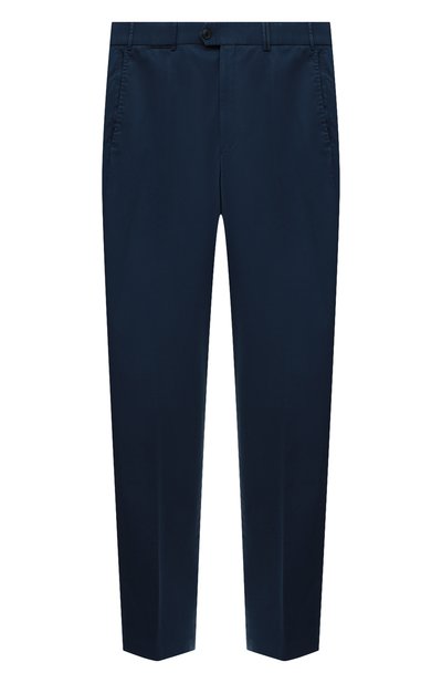 Хлопковые брюки HILTL темно-синего цвета по цене 22300 руб., арт. PEAKER S/73295/60-70, фото 1 Хлопковые брюки HILTL, арт. PEAKER S/73295/60-70, фото 1