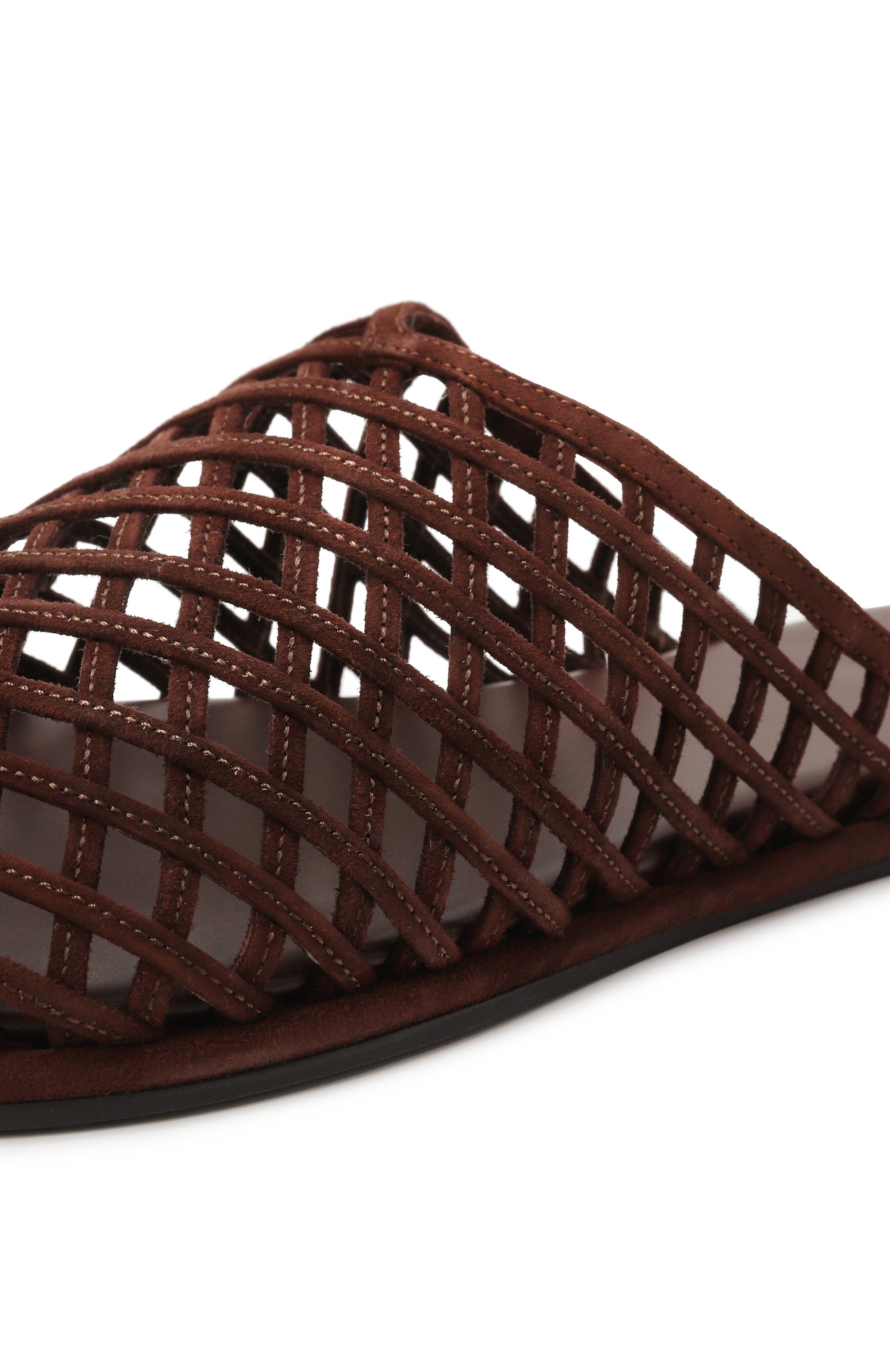 Замшевые сабо atik woven NEOUS темно-коричневого цвета по цене 97950 руб., арт. 00477B23, фото 7 Замшевые сабо atik woven NEOUS, арт. 00477B23, фото 7