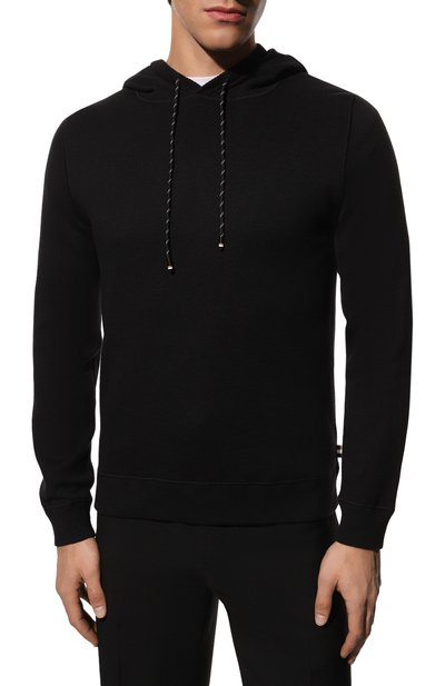 Худи из хлопка и шерсти BOSS, арт. 50482648, фото 3