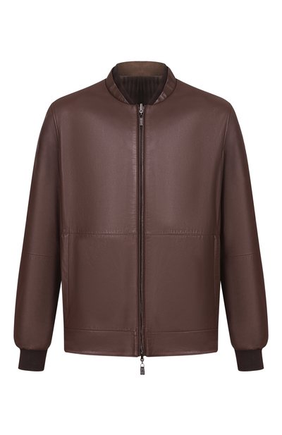 Мужской двусторонний кожаный бомбер CORNELIANI, арт. 27L5W3/2720175