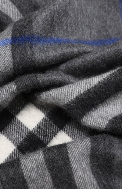 Кашемировый шарф BURBERRY темно-серого цвета по цене 75450 руб., арт. 8112642, фото 4 Кашемировый шарф BURBERRY, арт. 8112642, фото 4