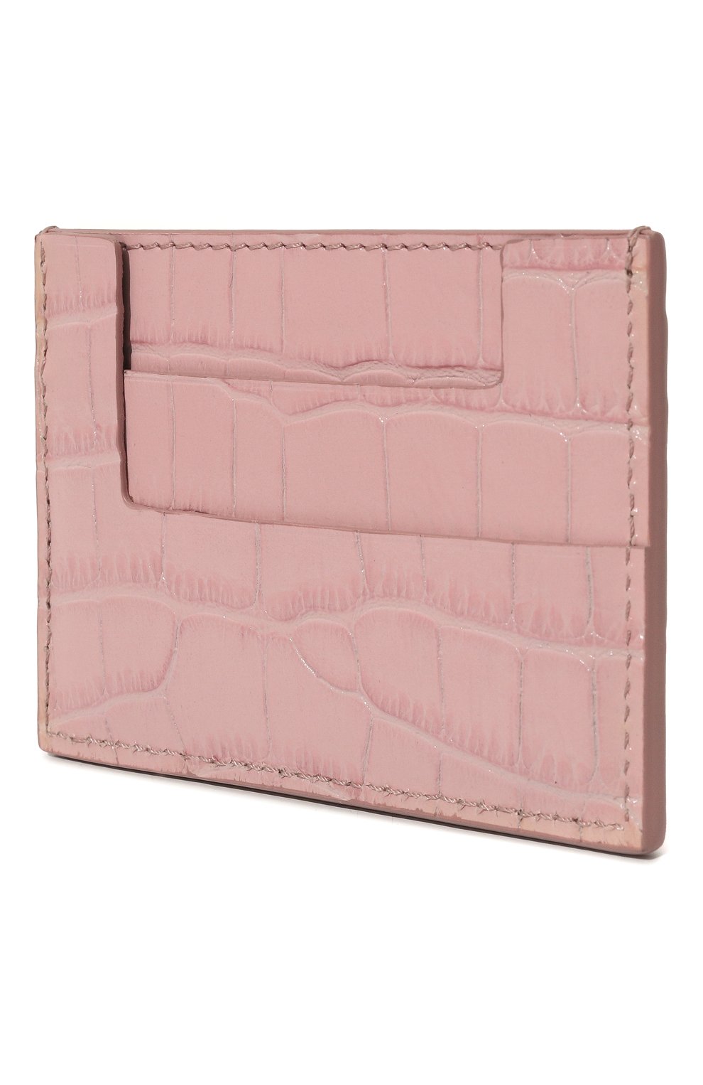 Кожаный футляр для кредитных карт TOM FORD светло-розового цвета по цене 41550 руб., арт. S0466-LCL395X, фото 2 Кожаный футляр для кредитных карт TOM FORD, арт. S0466-LCL395X, фото 2