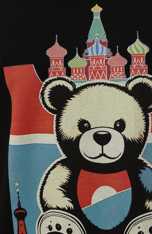 Хлопковая футболка Bisibiglio ART TED RUS Чёрный  ART TED RUS Фото 5