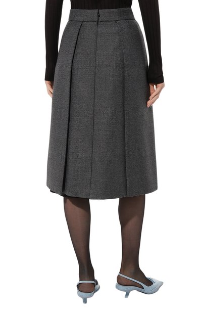 Шерстяная юбка PRADA, арт. P112T-LJH-F0480-212, фото 4
