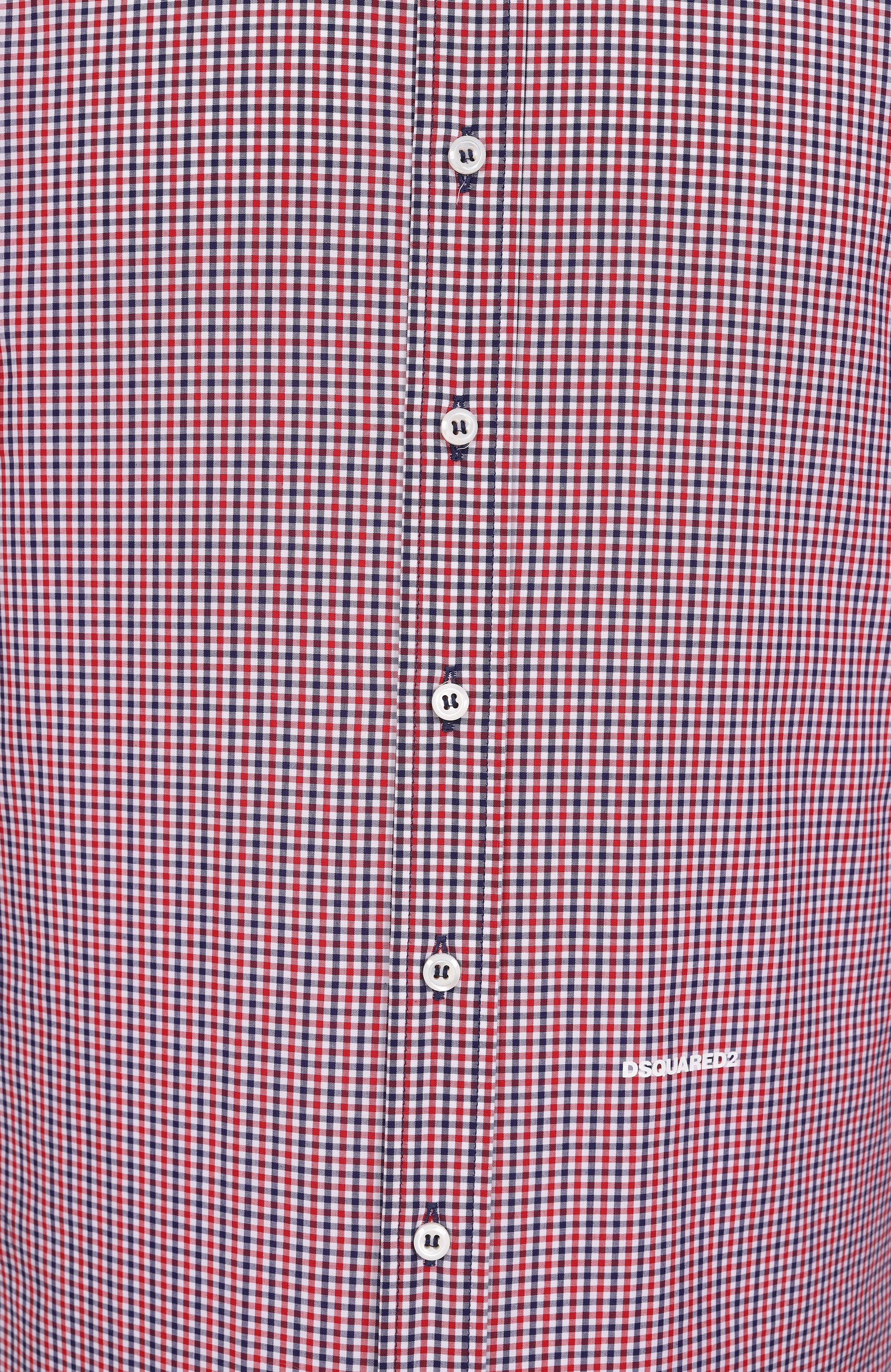 Хлопковая рубашка DSQUARED2 разноцветного цвета по цене 67300 руб., арт. S74DM0892/D35162, фото 6 Хлопковая рубашка DSQUARED2, арт. S74DM0892/D35162, фото 6