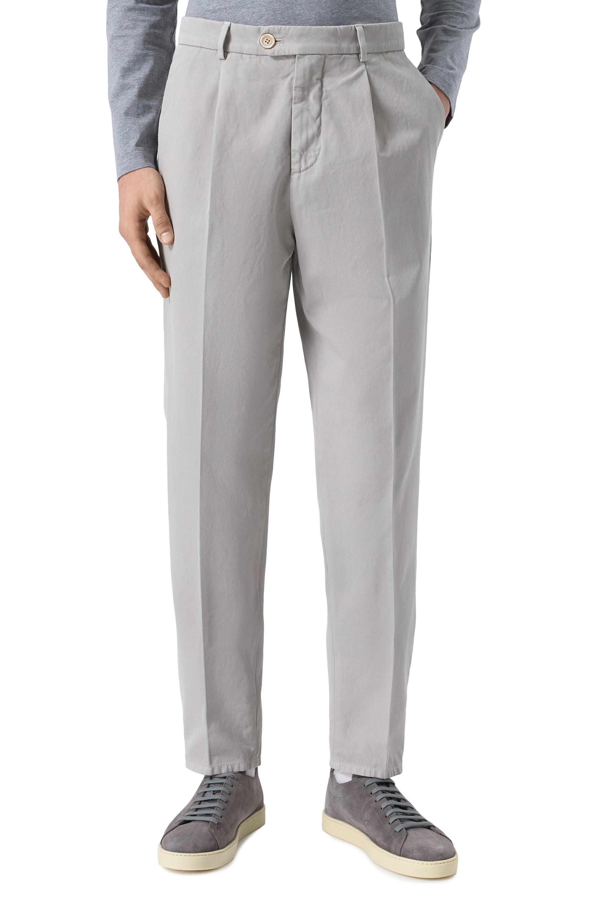 Хлопковые брюки BRUNELLO CUCINELLI, арт. M252DE1450, фото 3