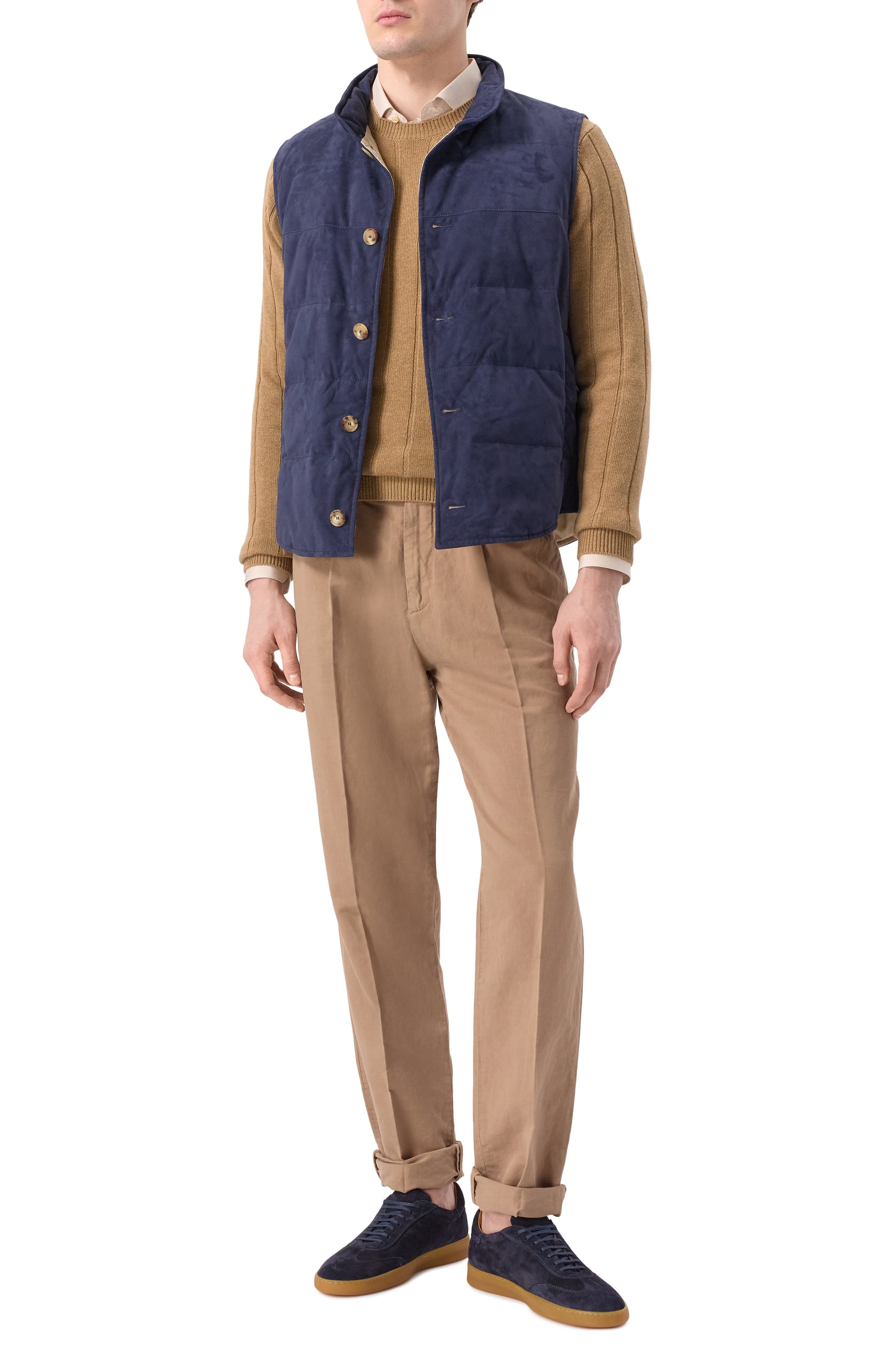 Замшевые кеды KITON, арт. USSA267N0118705, фото 2