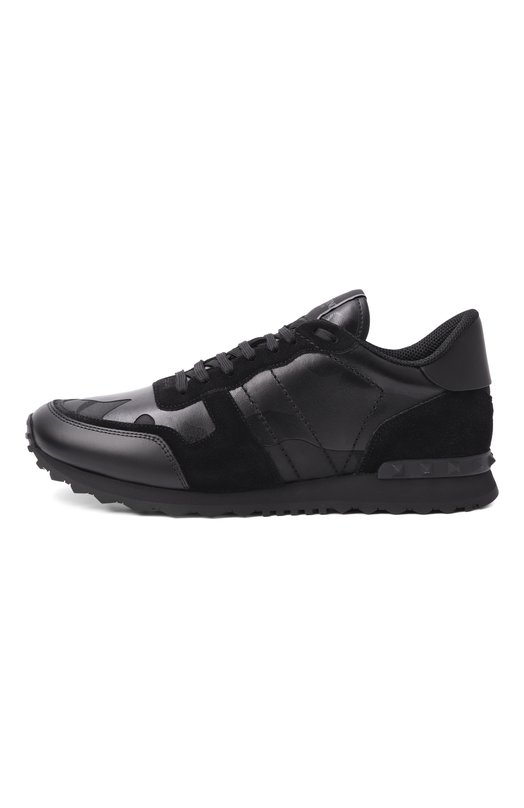 Кожаные кроссовки Rockrunner Valentino 7Y2S0723/NSD Чёрный  7Y2S0723/NSD Фото 4