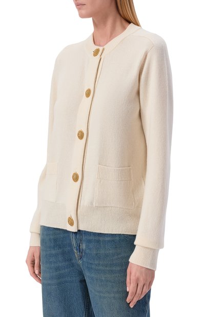 Кардиган из шерсти и кашемира BALMAIN, арт. HF1KL917/KI87, фото 3