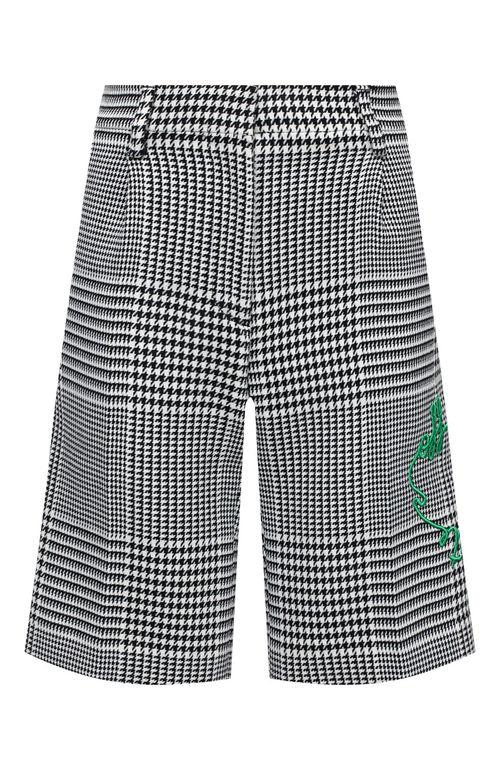 Шорты OFF-WHITE черно-белого цвета по цене 69050 руб., арт. 0WCA110E20FAB0021055, фото 1 Шорты OFF-WHITE, арт. 0WCA110E20FAB0021055, фото 1