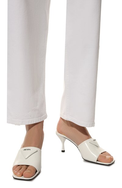 Кожаные мюли PRADA, арт. 1XX590-055-F0009-065, фото 3