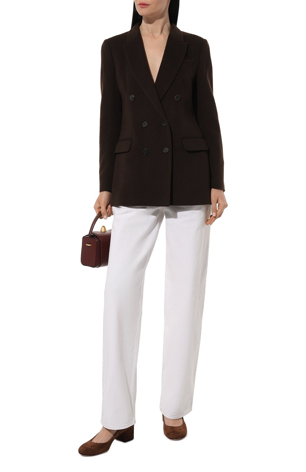 Замшевые туфли mary ribbon GIANVITO ROSSI, арт. G22101.45RIC.CAMBR0W, фото 2