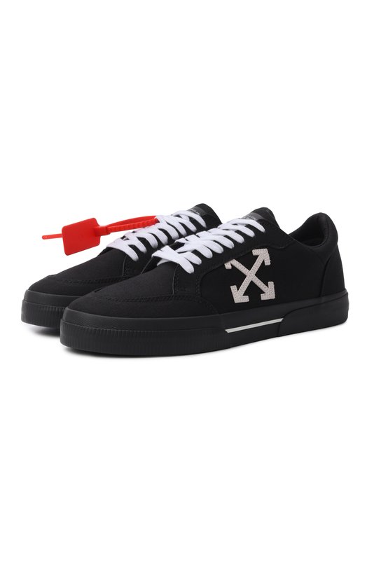 Текстильные кеды Vulc Off-White 0MIA293C99FAB003 Чёрный 0MIA293C99FAB003