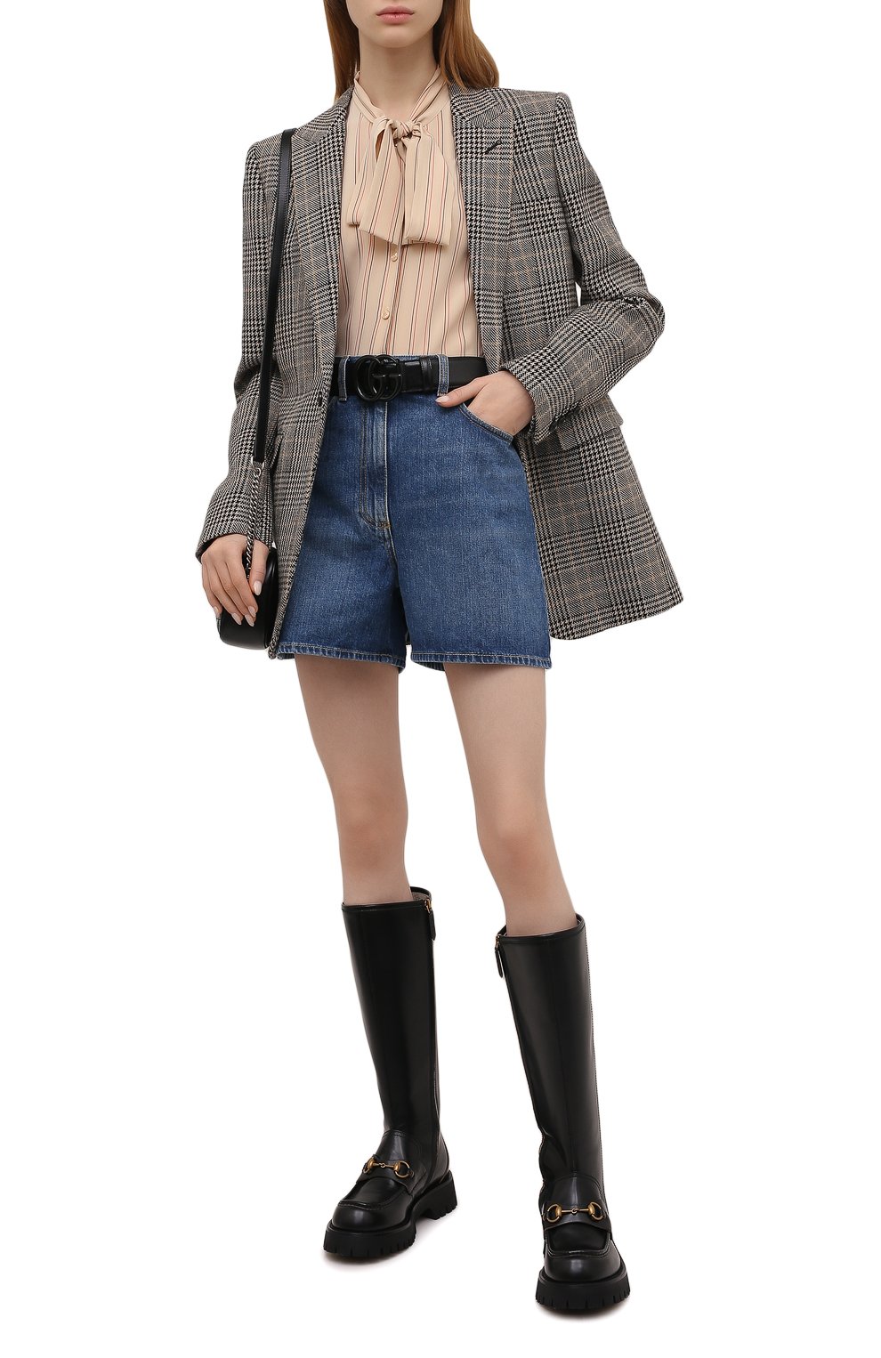 Джинсовые шорты GUCCI синего цвета по цене 90720 руб., арт. 681287/XDBP5, фото 2 Джинсовые шорты GUCCI, арт. 681287/XDBP5, фото 2