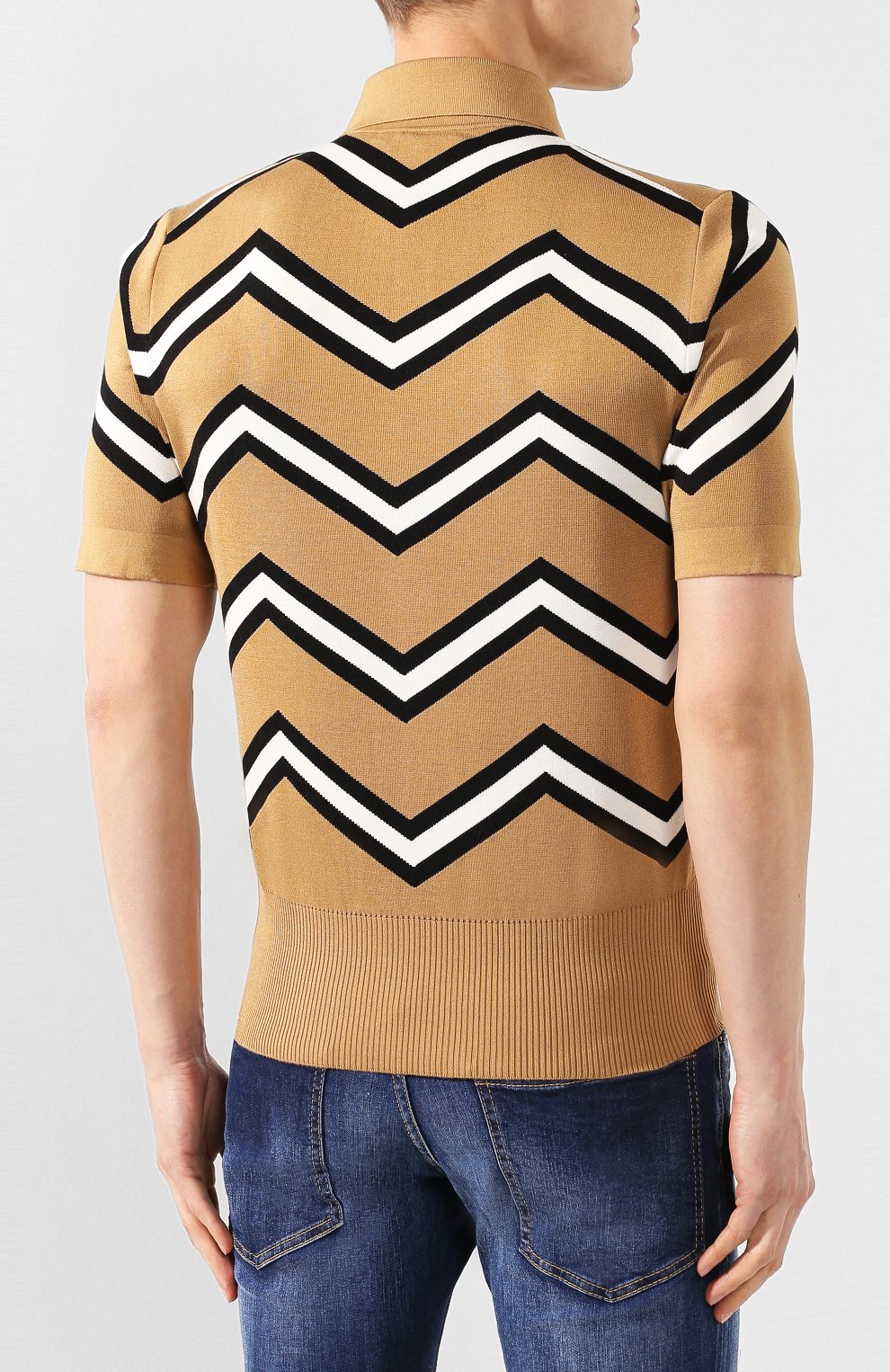 Шелковое поло DOLCE & GABBANA, арт. GXA20T/JASKP, фото 4