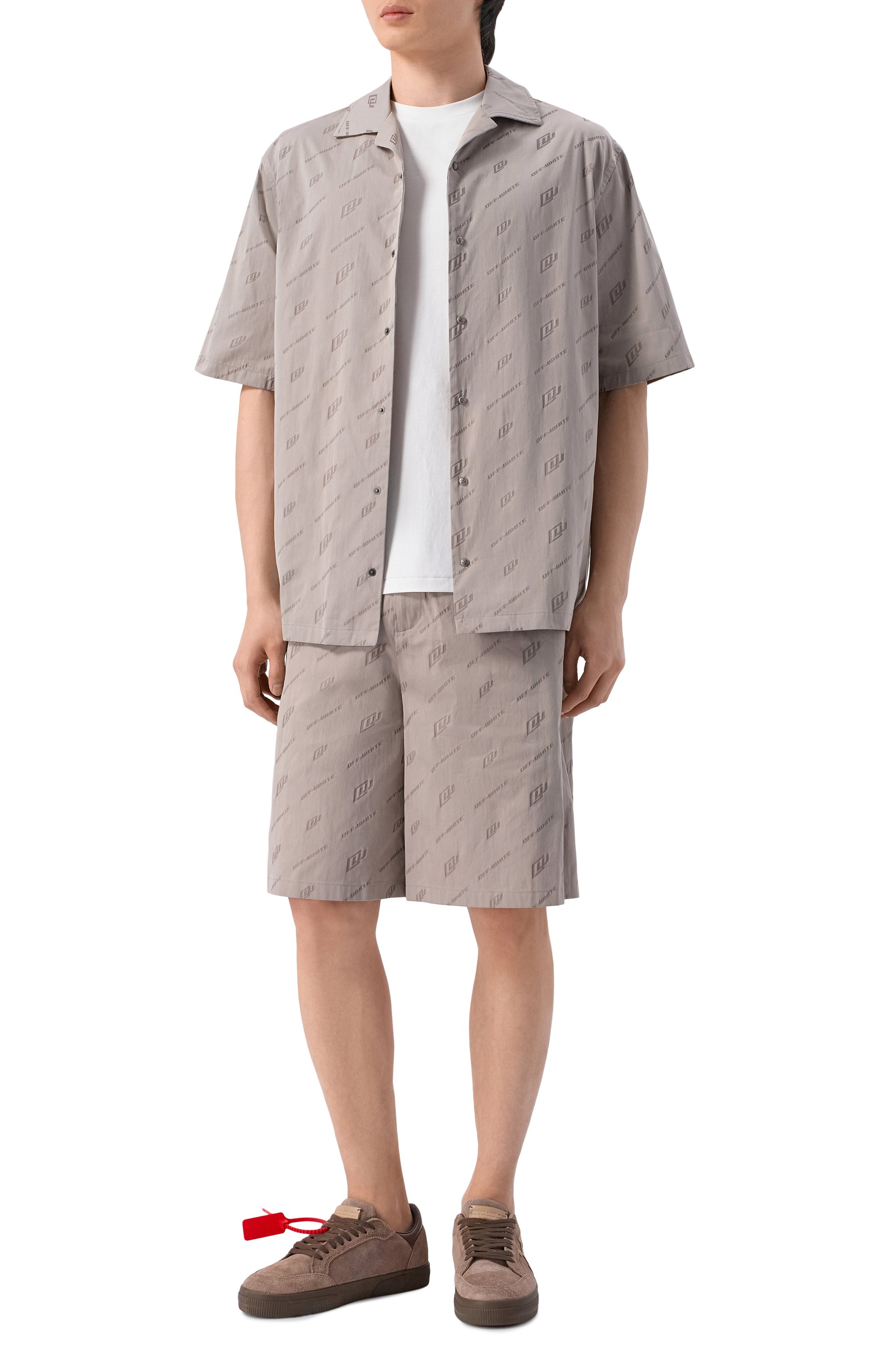 Хлопковые шорты OFF-WHITE, арт. 0MCB092S26FAB002, фото 2