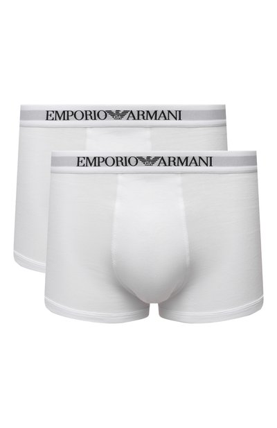 Мужские комплект из двух хлопковых боксеров EMPORIO ARMANI, арт. 111613/CC722