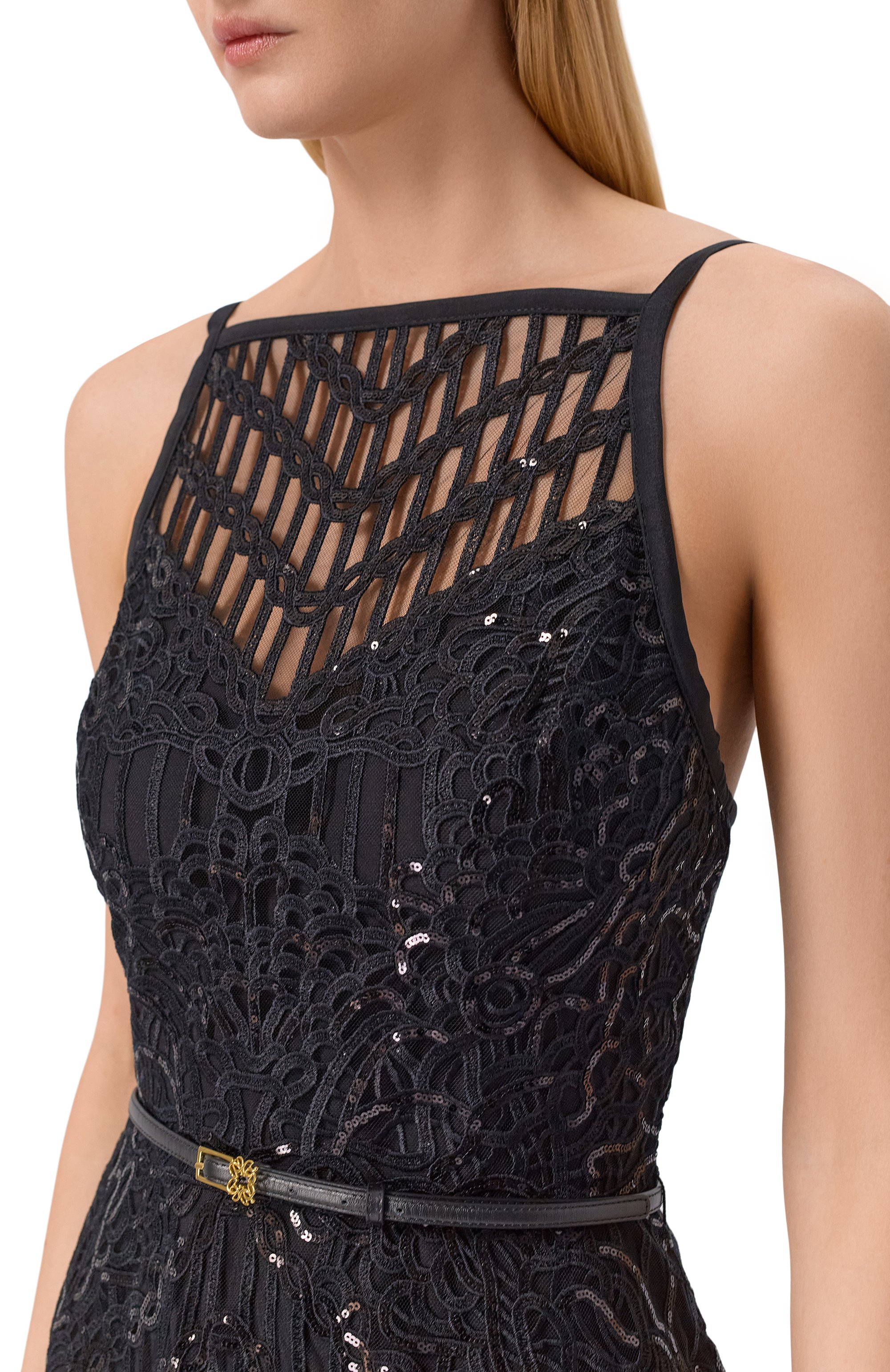 Платье ELIE SAAB черного цвета по цене 899500 руб., арт. D1177NS26/YA063, фото 4 Платье ELIE SAAB, арт. D1177NS26/YA063, фото 4