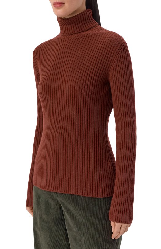 Кашемировый свитер Loro Piana FAL3580 Коричневый  FAL3580 Фото 3