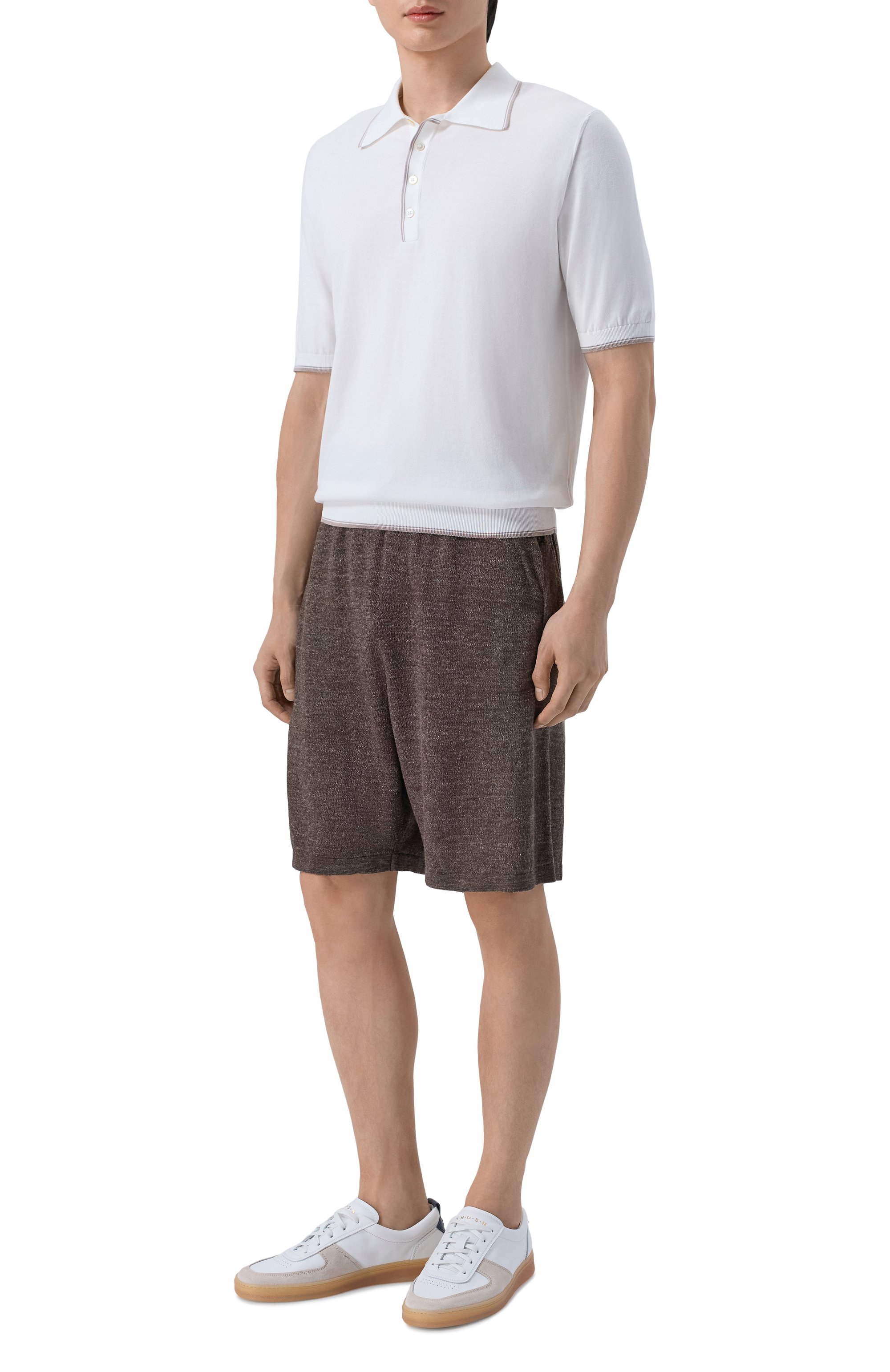 Шорты изо льна и шелка ANDREA CAMPAGNA, арт. M5426-8088, фото 2