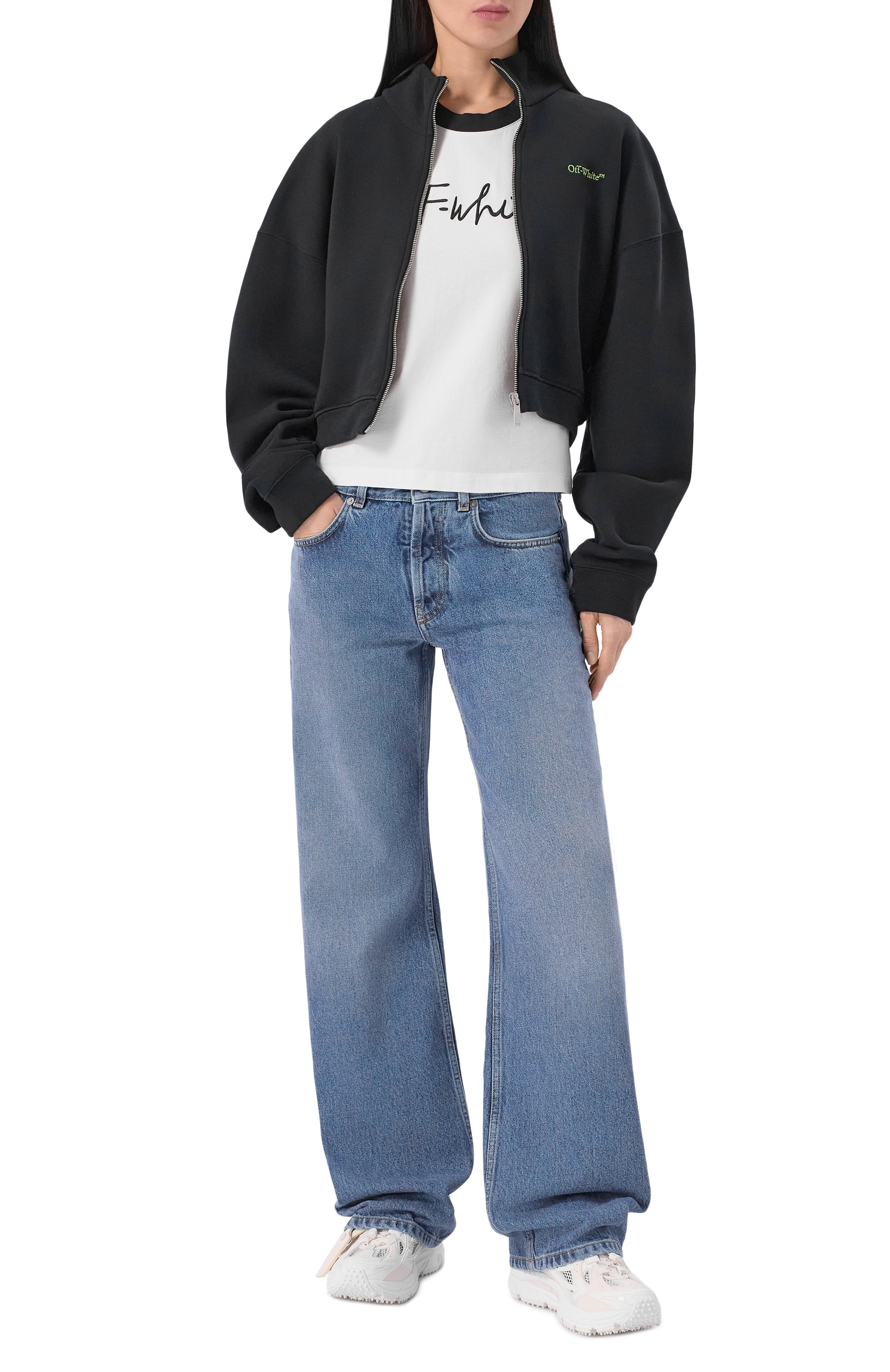 Хлопковая толстовка OFF-WHITE, арт. 0WBE008S26FLE001, фото 2