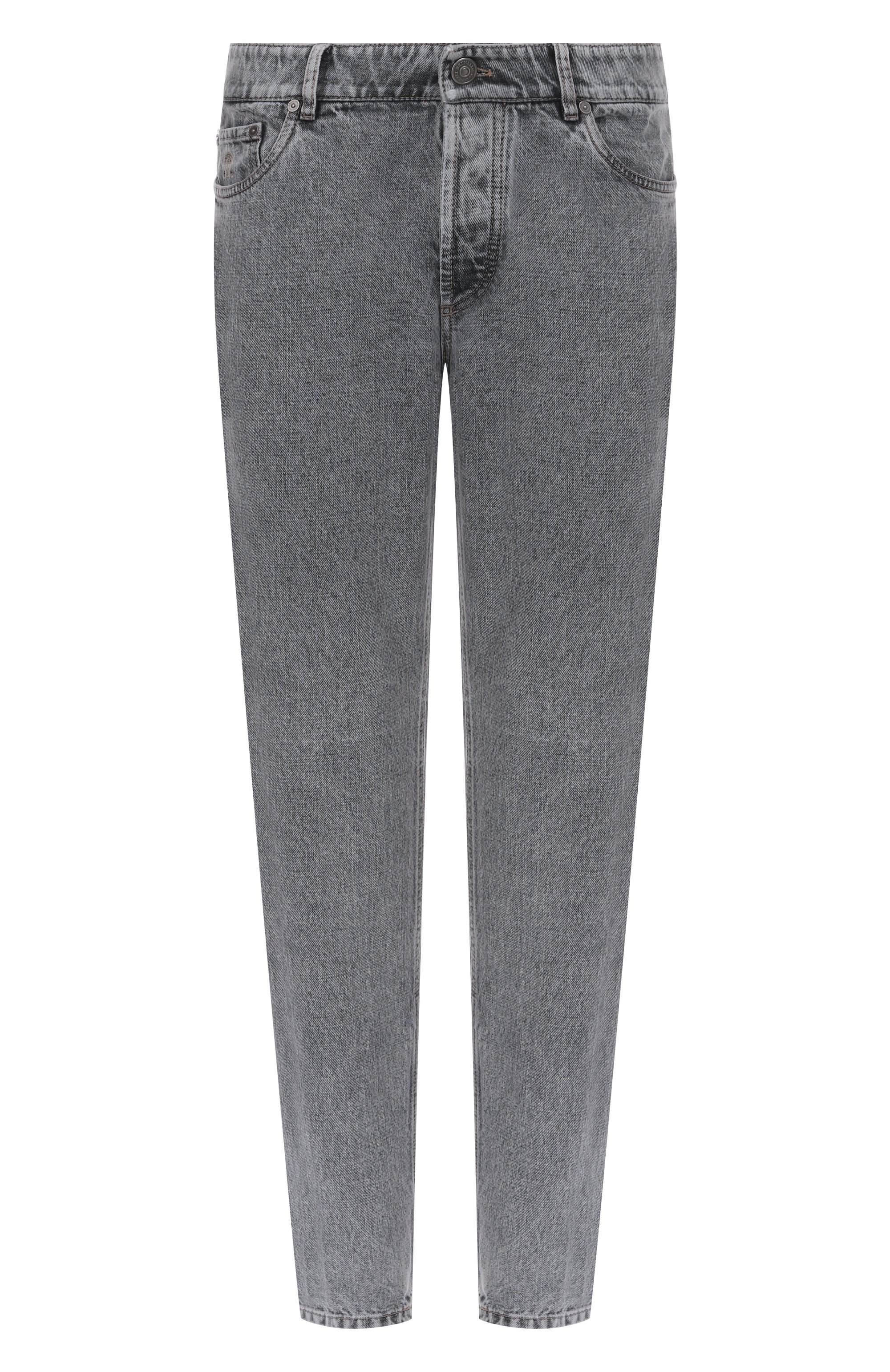 Джинсы traditional fit BRUNELLO CUCINELLI серого цвета по цене 112000 руб., арт. M234PD3210, фото 1 Джинсы traditional fit BRUNELLO CUCINELLI, арт. M234PD3210, фото 1