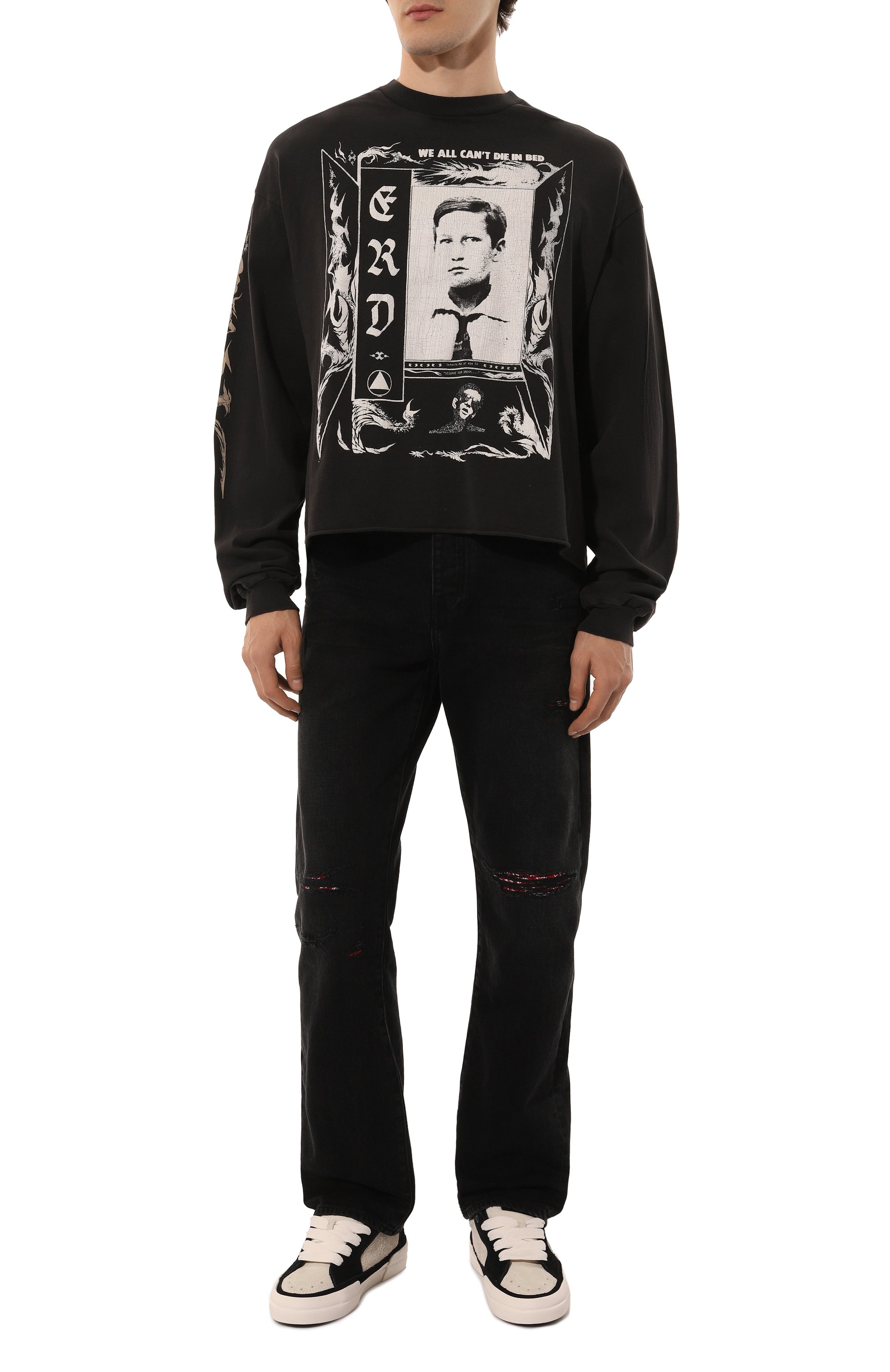 Джинсы AMIRI черного цвета по цене 114500 руб., арт. AMDNGH1027, фото 2 Джинсы AMIRI, арт. AMDNGH1027, фото 2