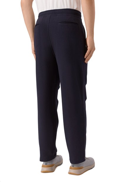 Хлопковые брюки BRUNELLO CUCINELLI темно-синего цвета по цене 123000 руб., арт. MW8633381G, фото 4 Хлопковые брюки BRUNELLO CUCINELLI, арт. MW8633381G, фото 4