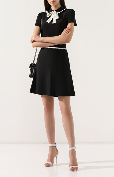 Юбка REDVALENTINO черного цвета по цене 29950 руб., арт. SR3RAC40/3FT, фото 2 Юбка REDVALENTINO, арт. SR3RAC40/3FT, фото 2