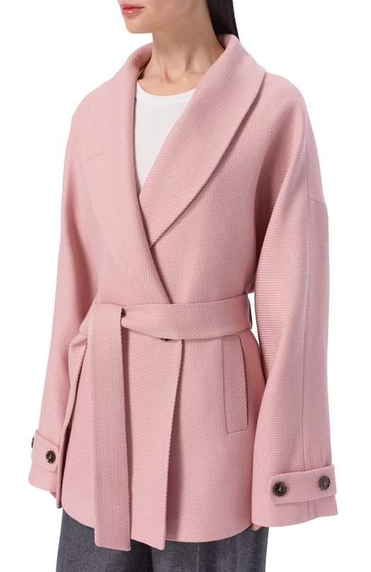 Шерстяное полупальто Seven Lab 126-S-W-00-39-005 Розовый  126-S-W-00-39-005 Фото 3