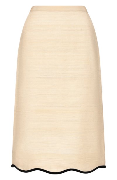 Женская юбка из шелка и льна VALENTINO, арт. 9B3RAF70/A9F