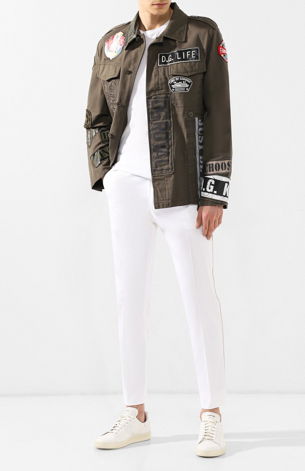 Хлопковая куртка DOLCE & GABBANA, арт. G9NY4Z/G7RMB, фото 2