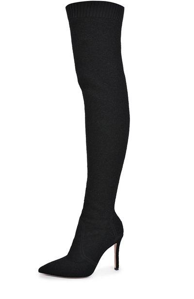 Текстильные ботфорты fiona на шпильке GIANVITO ROSSI, арт. G80718.15RIC.KIB, фото 4