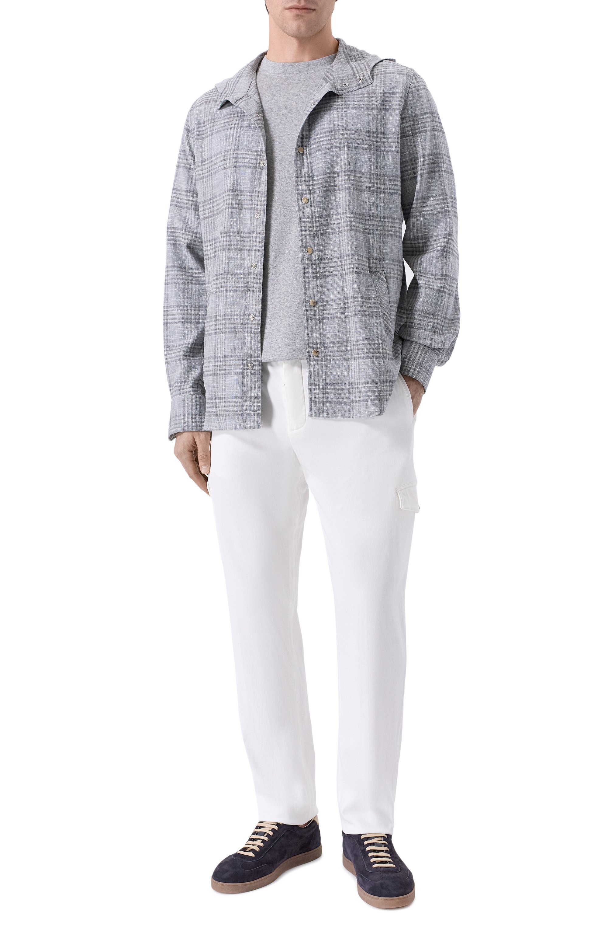 Рубашка из шерсти и шелка KITON, арт. UMCMARK0617E20_, фото 2