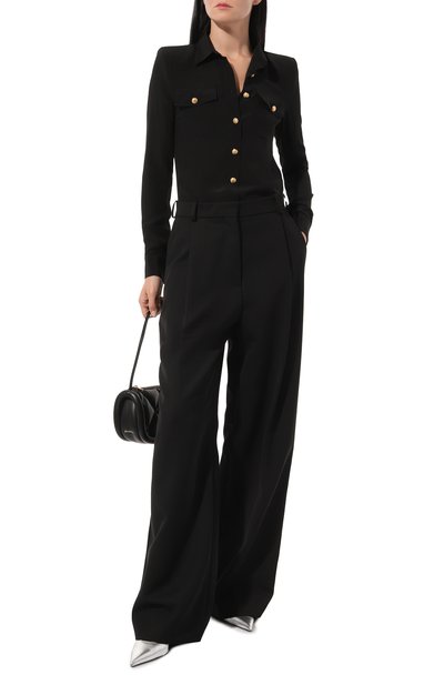 Шелковая рубашка BALMAIN, арт. AF1HS050SB66, фото 2
