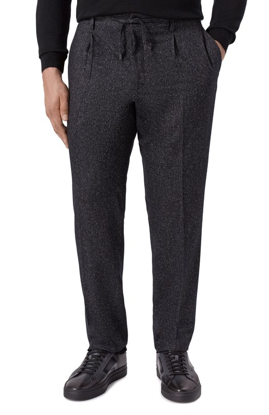 Брюки из шерсти и шелка Stefano Ricci M1T5300022/WKC01R/60 Серый  M1T5300022/WKC01R/60 Фото 3