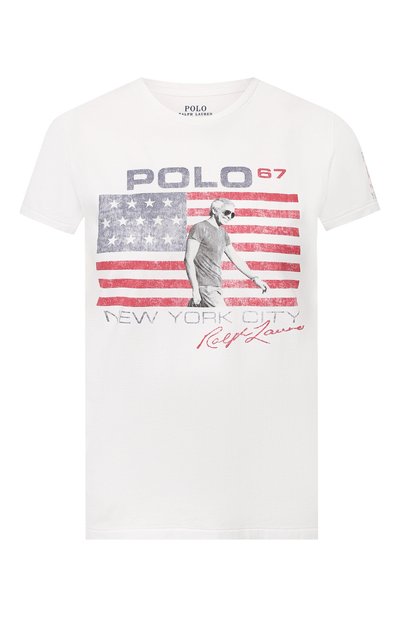 Женская хлопковая футболка POLO RALPH LAUREN, арт. 211752369